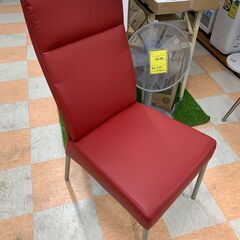 ★ジモティ割引あり★ 椅子 合皮 レッド  W(幅)45×D(奥...