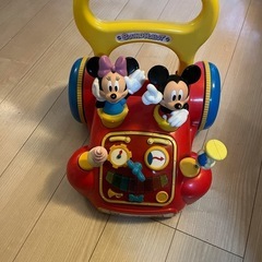 ミッキー&ミニー　手押し車の画像