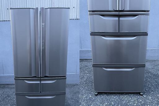 ★動作〇★ 清掃済 冷蔵庫 日立 R-SF42VM 415L フレンチドア 観音開き W650xD625xH1819mm 2006年製 ☆動作〇☆ 清掃済 冷蔵庫 日立 R-SF42VM 415L フレンチドア 観音開き