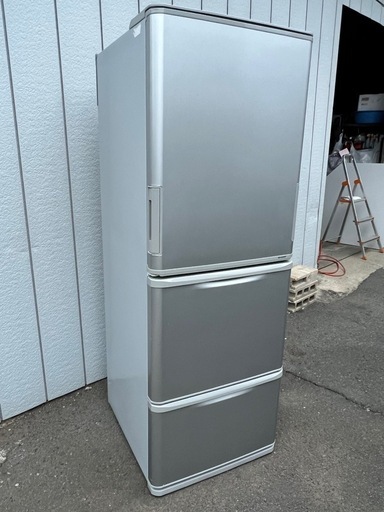 □どっちもドア□シャープ 3ドア冷凍冷蔵庫 350L 2019年製