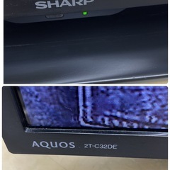 R722☀️ SHARP 32型 地デジTV 22年製 2T-C32DE 液晶テレビ⭐動作確認済 ⭐クリーニング済の画像
