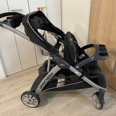 ２人乗りベビー カー　Chicco Bravo クイック フォー...