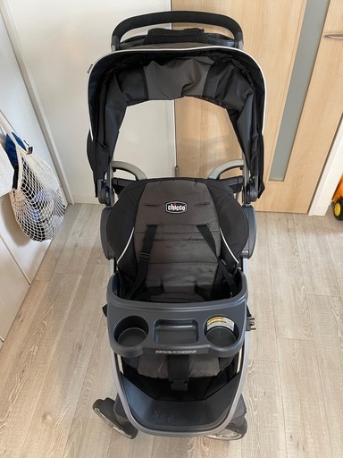 ２人乗りベビー カー　Chicco Bravo クイック フォールド ベビーカー　