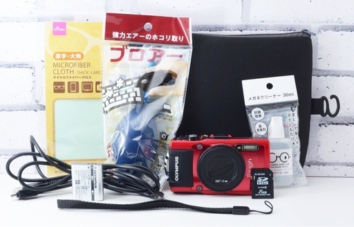 アウトドアに最適！OLYMPUS STYLUS TG-4●Wi-Fi内蔵  1ヶ月動作補償あり！ 安心のゆうパック代引き発送！ 送料、