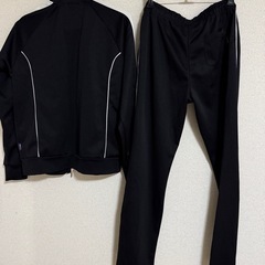 ジャージ上下セット（黒）の画像