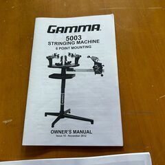 美品・工具付】GAMMA 5003 ストリングマシン 6点支持 テニス