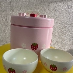 マザーガーデン木製炊飯器茶碗2個付き　直接引き渡しのみ