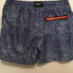 SLD 紺色ネイビー パターン柄海パン（新品）
