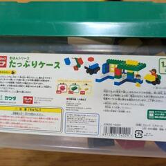 レア　ダイヤブロックジュニアきほんたっぷりケース＋LaQミニドラッグレーサーとその他パーツセット　アンパンマン人形付きの画像