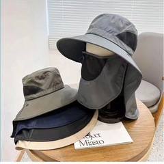 新品未使用【ブラック】サファリハット 帽子 UVカット 男女兼用...