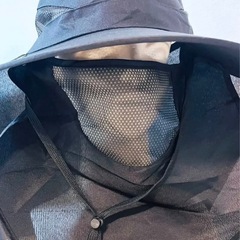 新品未使用【ブラック】サファリハット 帽子 UVカット 男女兼用 日焼け防止 サンバイザーの画像