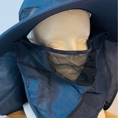 新品【ネイビー】サファリハット 帽子 UVカット 男女兼用 日焼...