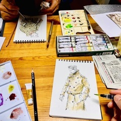 社会人･学生向け【¥3,900/1時間半🎨】《水彩･色鉛筆画・パース》絵画教室 新しい趣味に♪【武庫之荘･塚口】⭐️尼崎･上ノ島SALON 絵画教室の画像