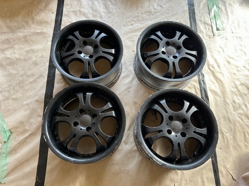 深リム!　インターミラノ Voltec 15インチ　ホイール　4H PCD100 6.5J +35