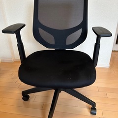無印良品　ワーキングチェア　ブラック　黒