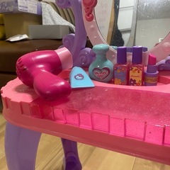 【女の子向け】ミニサロンおもちゃセット（ドライヤー音あり・動作OK）の画像