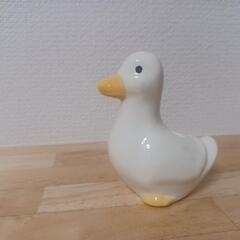 アヒル　陶器　爪楊枝入れの画像
