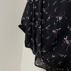 ブラウス シアーシャツ花柄 ᒪの画像
