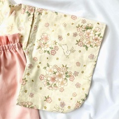 使用一度のみ　桜　兎　ベビー袴　サイズ70〜80の画像