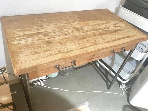 デスク 幅90cm (パイン古材)