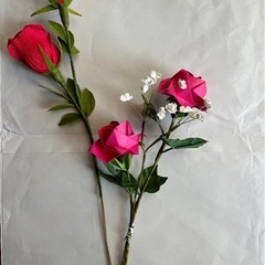 〈ギフトにも〉紙製のお花の画像