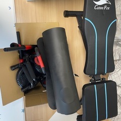 ダンベル40キロ　トレーニングチェア　ヨガマットセット