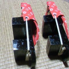 レディース 下駄 雨の日カバー付き 漆塗り しの原 みゆき本舗 お譲りします。＊石川県＊美川より＊期間限定の画像
