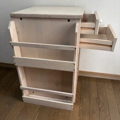 もうすぐ掲載終了します　ヴィンテージ調　サイドチェストの画像