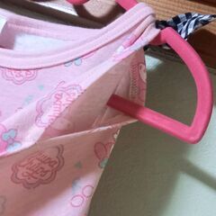 【処分】☆こども服☆My Melody×Chupa Chups☆肩リボン半袖肩開きワンピース☆の画像