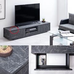 F　未使用/新品　訳あり特価　幅180cm 大理石 テレビ台 国...