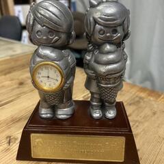 日世のソフトクリーム ニックン＆セイチャン50周年記念置時計