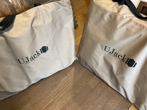 【美品】 キャンプ椅子Ujackリクライニングローチェア2脚セット  