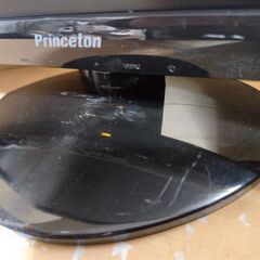 世田谷区近辺配送可能　 正常作動品　パソコンモニター　プリンストン　Princeton　PTFBGF-23W　壁掛け可　スタンド付き　白色LEDバックライト23型ワイドカラー液晶ディスプレイ ノングレアパネル採用　23インチ ハイエンドモデル　スピーカー内蔵　デジタル入力端子「DVI-D」・アナログ入力端子（D-subミニ15ピン）搭載の画像