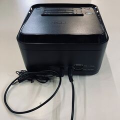 TDK LINE IN端子付 デジタル目覚まし時計 TCC8431（ブラック）の画像