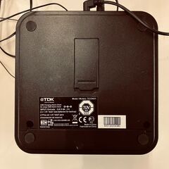 TDK LINE IN端子付 デジタル目覚まし時計 TCC8431（ブラック）の画像
