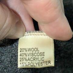 【値下げしました】【未使用】ストール　ウール20％　パールビーズの画像