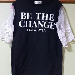 ☆こども服☆袖レースTシャツ☆