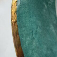 ◆未使用 table ware excell ent,◆６点、グリーンにゴールドの縁、高級感、画像参照★お手数をおかけしますプロフィール必読ですの画像