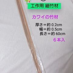 金魚ねぶた作りなどに❗️工作用 細竹材②〜長さ60cm 6本入／...