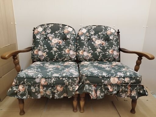 飛騨産業　キツツキ　穂高　2人用　ソファ　リビングチェア 飛騨産業キツツキ穂高2人用ソファリビングチェア