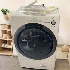 ○SHARP シャープ ドラム式洗濯機 ES-S7D-WL 20...