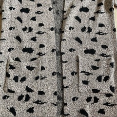 ニットロングカーディガンMの画像