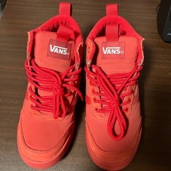 VANS ハイカット 赤 25.5cm　箱無し 　