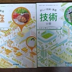 【新品同様・未記名】中学校技術・家庭科 教科書 2冊セット（東京書籍）