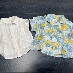 80cm シャツ2点 アロハシャツ