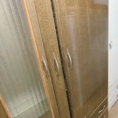 キャビネット 収納 レトロ ビンテージ クローゼット 洋服 たんす 木製の画像