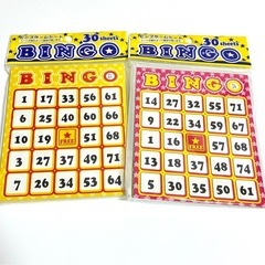 【新品】ビンゴゲームカード3色×36枚の画像