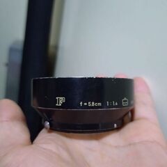 幻のフード　NIKKOR 5.8cm F1.4　のフード