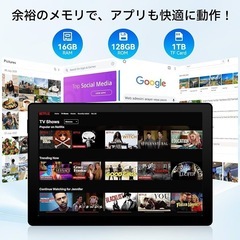 タブレット 11インチ 16GB+128GB+1TB TF拡張 Android 14 wi-fiモデル 8コアCPU の画像