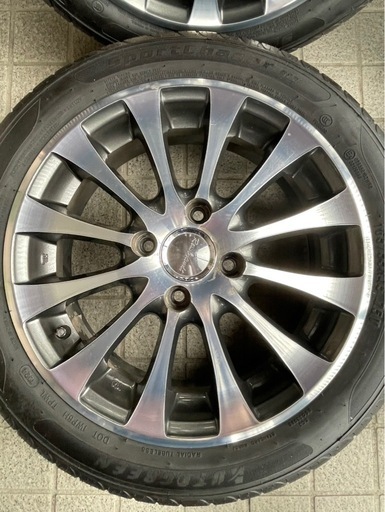 軽サイズ　 バリ溝　夏用165/55R15 タイヤホイール4本セット